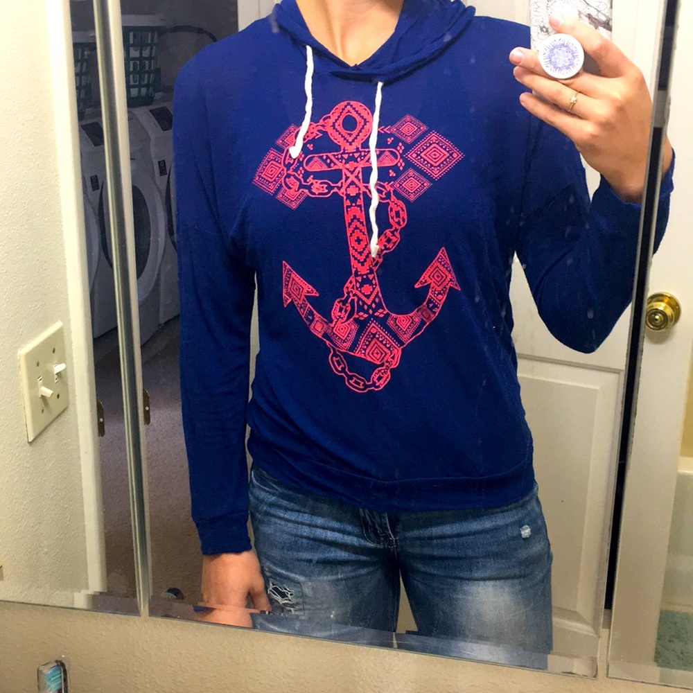 Package- Two thin long sleeve hooded shirts